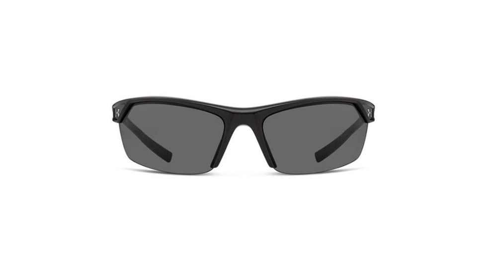 Under Armour Zone 2.0, Satin Black Frame w/Black Rubber, Gray Lens, U8600050-010100