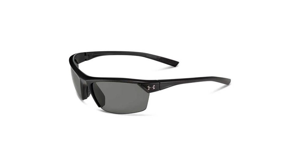Under Armour Zone 2.0, Satin Black Frame w/Black Rubber, Gray Lens, U8600050-010100