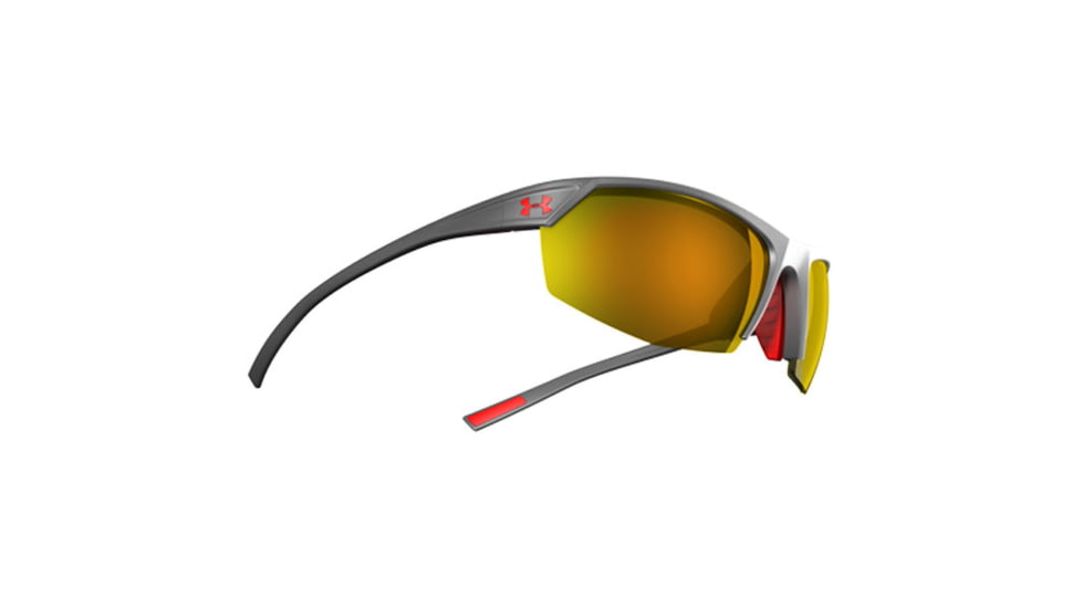 Under Armour Zone 2.0, Satin Carbon Frame w/Red Rubber, ML Orange Lens, U8600050-060641