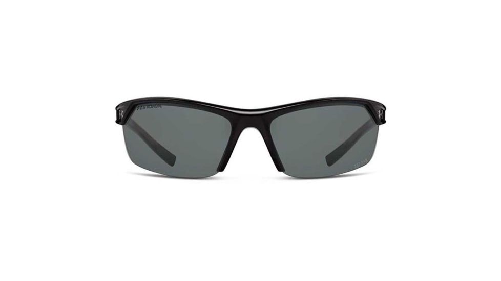 Under Armour Zone 2.0 Storm, Black w/Black Rubber,Gray Polarized Lens, U8630050-000008