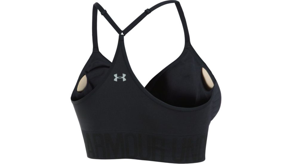 Under Armour Armour Seamless Bra, Black/Black/Black, SM, 1275923-001-SM