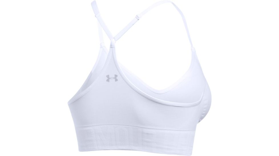 Under Armour Armour Seamless Bra  - Women's, White, Small, 1275923-101-SM