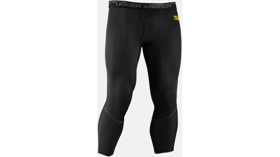 Under Armour Base 1.0 Legging - Men's-Black/Steel-X-Large