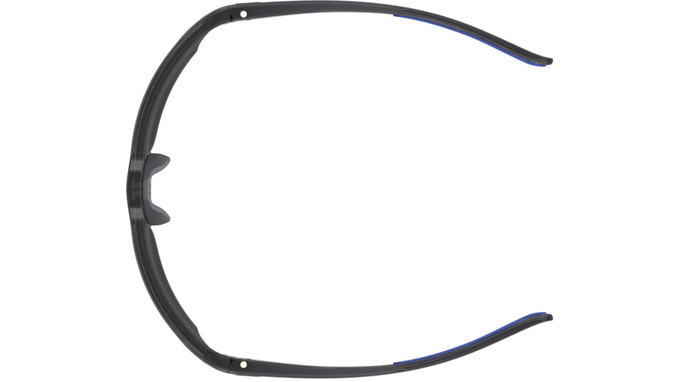 Under Armour Blitzing Sunglasses with Transparent Grey Frame and Blue to Grey Mirror Lens, Medium, UA0012S KB7-W1