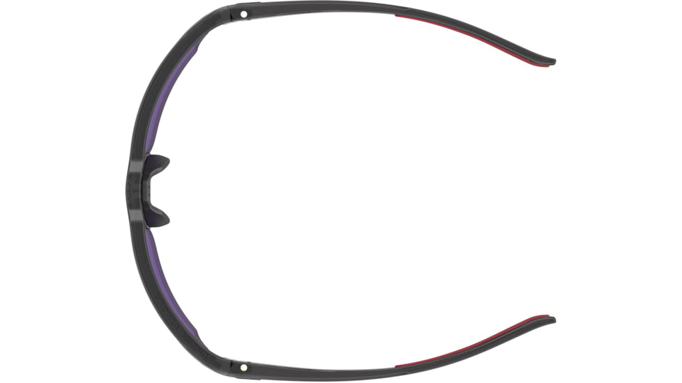 Under Armour Blitzing Sunglasses with Transparent Jet Grey Frame and Violet Blue Gold Tuned Mirror Lens, Medium, UA0012S 268-PC