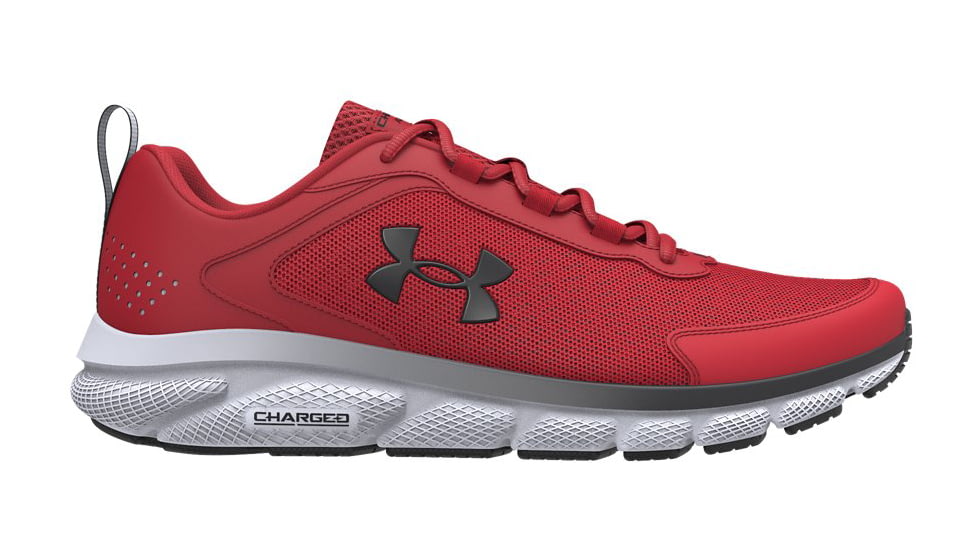 Under Armour Charged Assert 9 Running Shoes - Mens, Red / White, 12, 302459060012