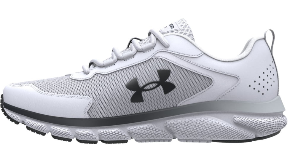 Under Armour Charged Assert 9 Running Shoes - Mens, White/Black, 10, 302459010810