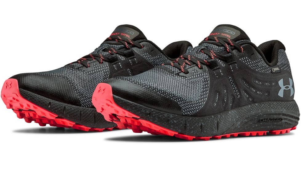 Under Armour Charged Bandit Trail GTX Trailrunning Shoe- Mens, Black / Black / Wire, Medium, 8, 3022784-001-8
