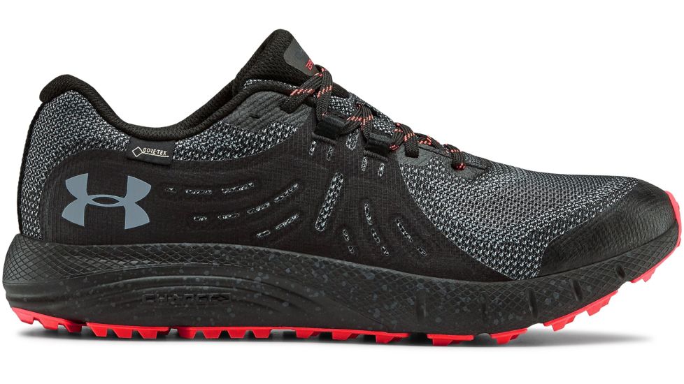 Under Armour Charged Bandit Trail GTX Trailrunning Shoe- Mens, Black / Black / Wire, Medium, 8, 3022784-001-8