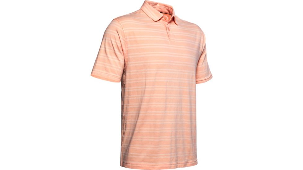 Under Armour Charged Cotton Scramble Stripe Polo - Mens, Medium, Calla, 1323455689MD