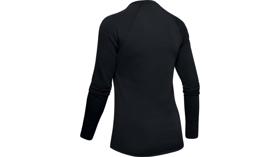 Under Armour ColdGear Base 2.0 Crew Long Sleeve Shirt - Womens, Black, 2X-Large, 13433210012X