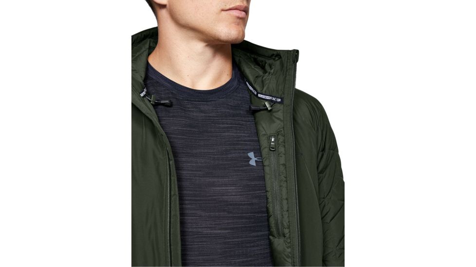 Under Armour ColdGear Reactor Performance Hybrid Jacket - Mens, Baroque Green/Black, Medium, 1342692-310-MD