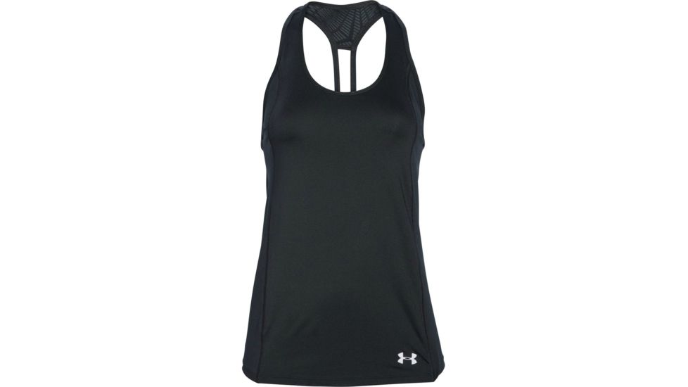 Under Armour CoolSwitch Trail Tank - Women's-Black/Reflective-X-Large