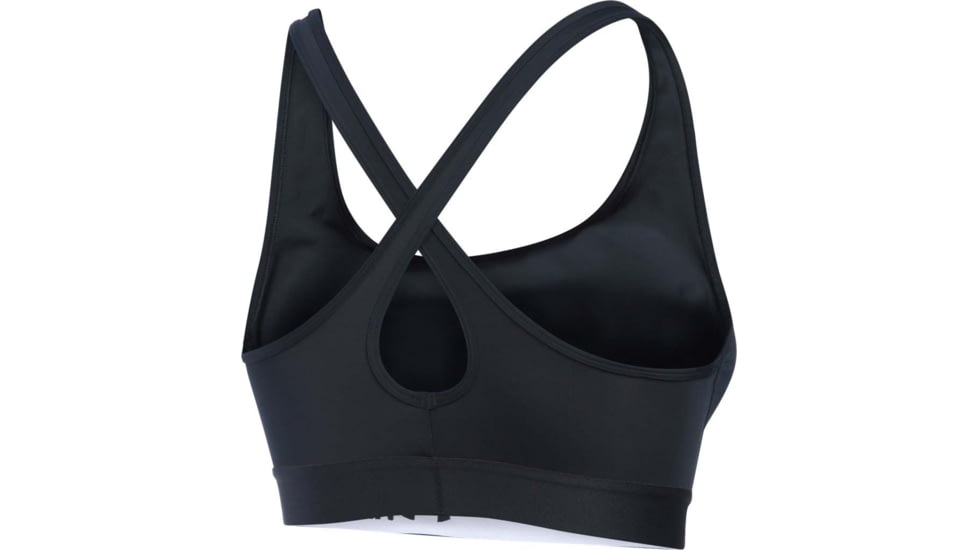 Under Armour Crossback Sports Bra - Womens, Black, X-Small, 1276503001XS