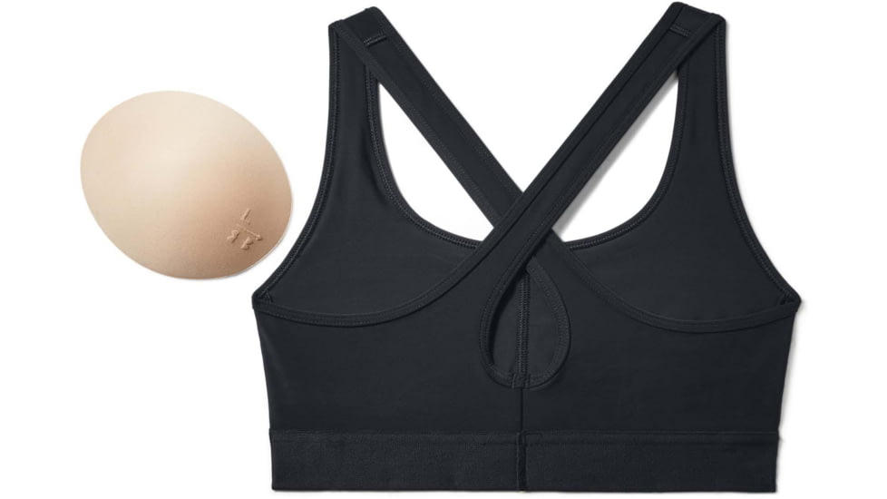 Under Armour Crossback Sports Bra - Womens, Black, X-Small, 1276503001XS