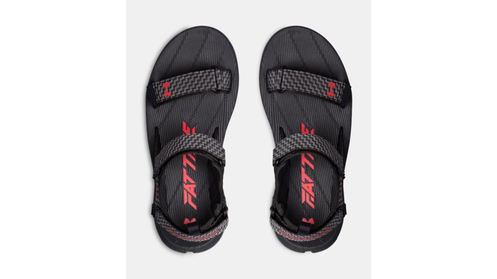 Under Armour Fat Tire Sandal - Men's, Anthracite/Zinc Gray/Pierce, 14, 1293328-100-14