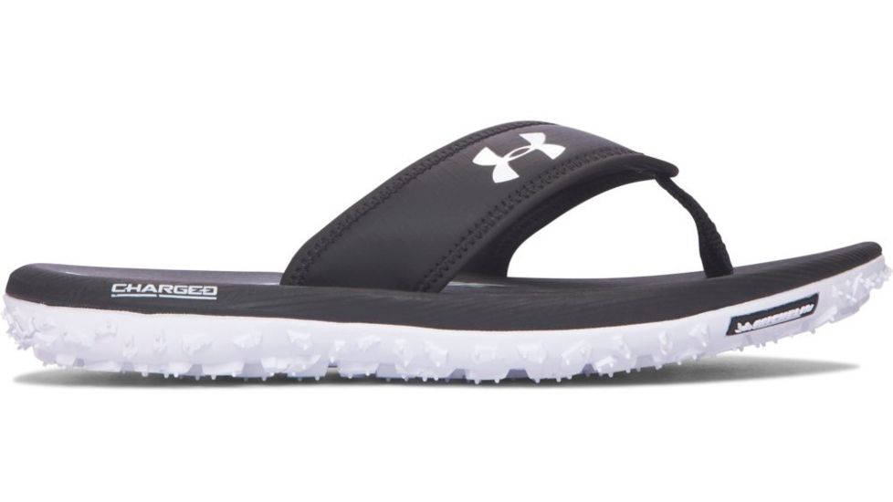 Under Armour Fat Tire Sandal - Men's-Black/Black-Medium-10