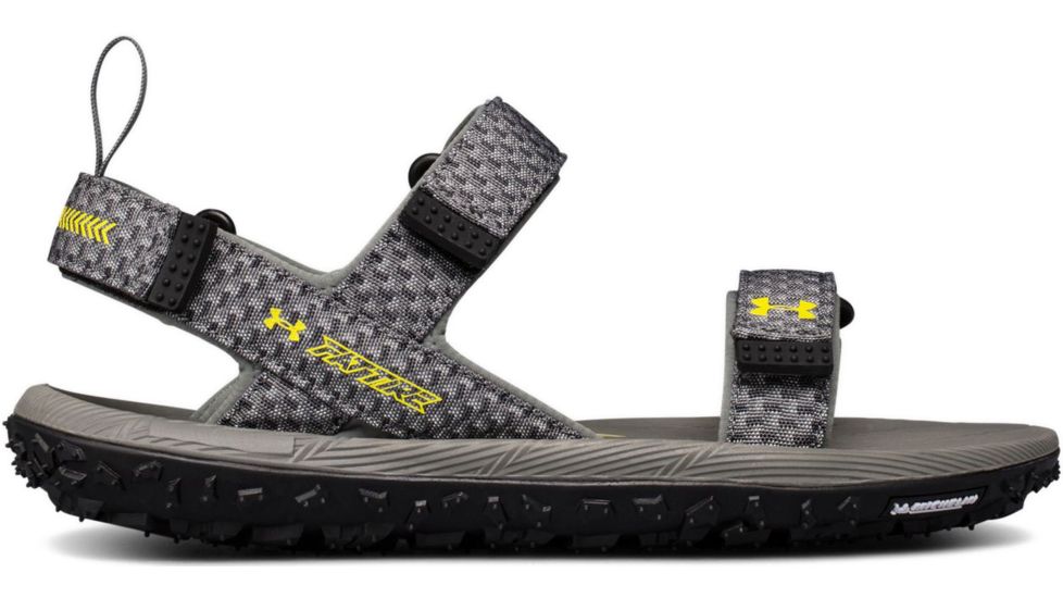 Under Armour Fat Tire Sandal - Mens, Clay Green/Black/Bitter, 14, 1293328-101-14