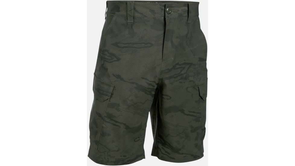 Under Armour Fish Hunter Cargo Short - Men's-Downtown Green/Artillery Green-32 Waist