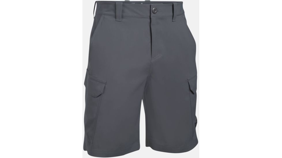 Under Armour Fish Hunter Cargo Short - Men's-Rhino Gray/Black-32 Waist