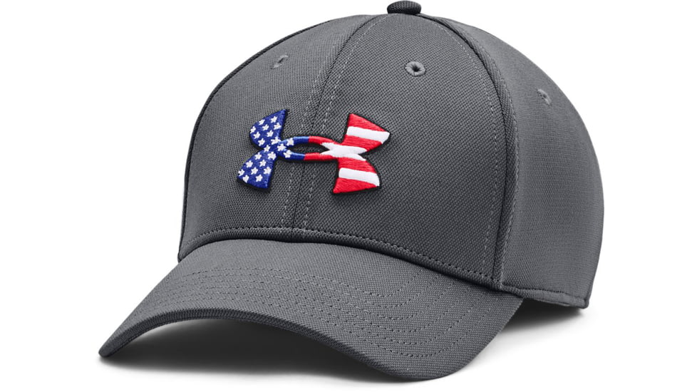 Under Armour Freedom Blitzing Hat - Mens, Pitch Gray / Black, Large/Extra Large, 1362236012L-XL