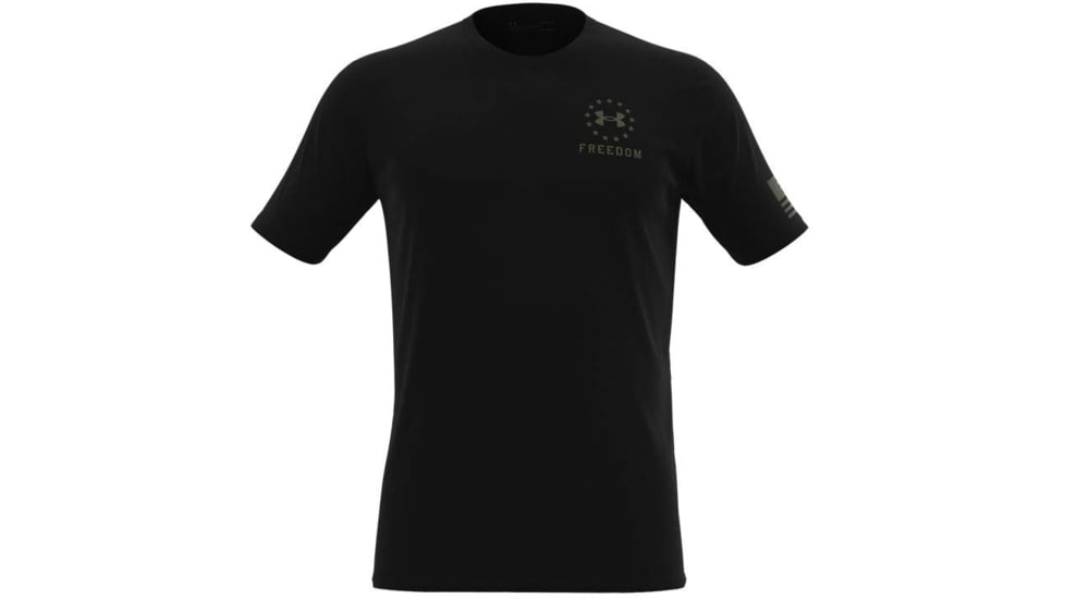 Under Armour Freedom Eagle T-Shirt - Mens, Black, Extra Large, 1362051001XL