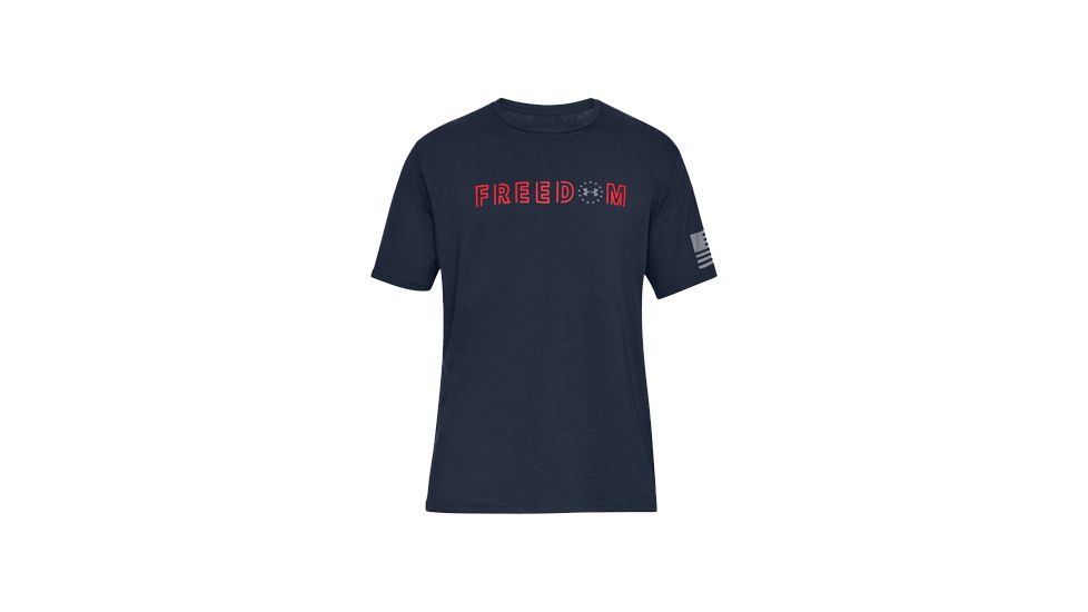 Under Armour Freedom Flag Bold T, Academy/red - 1323169408XXL