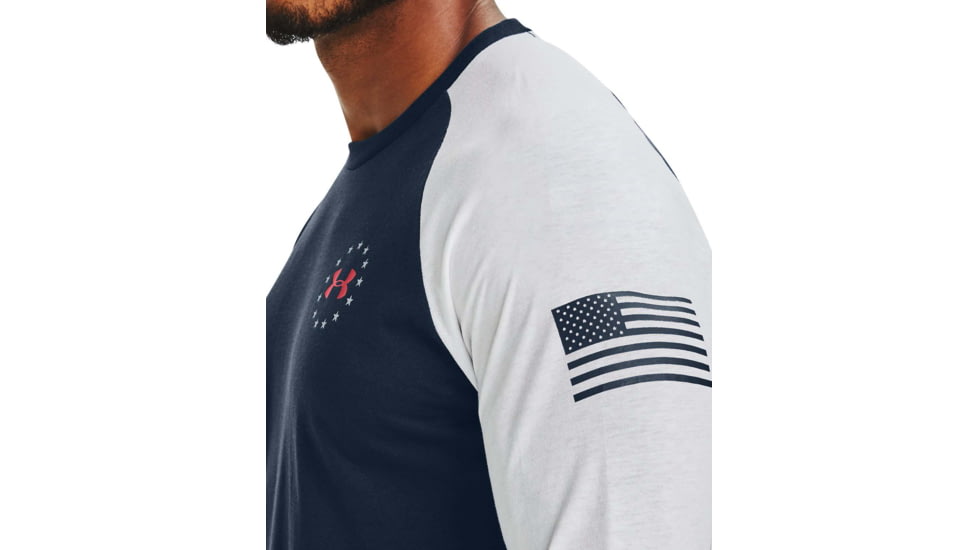 Under Armour Freedom Flag Utility T-Shirt - Mens, Academy, X-Large, 1358292408XL