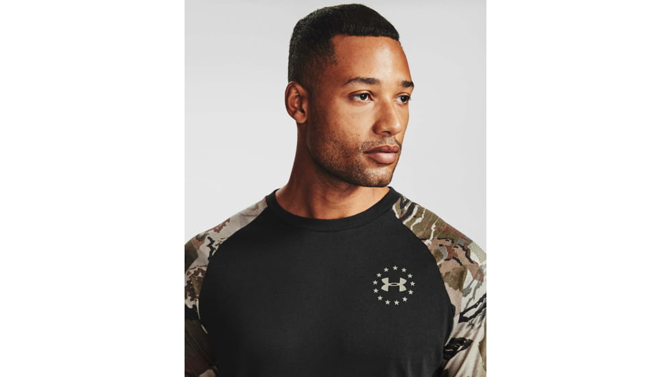 Under Armour Freedom Flag Utility T-Shirt - Mens, Black, Small, 1358292001SM
