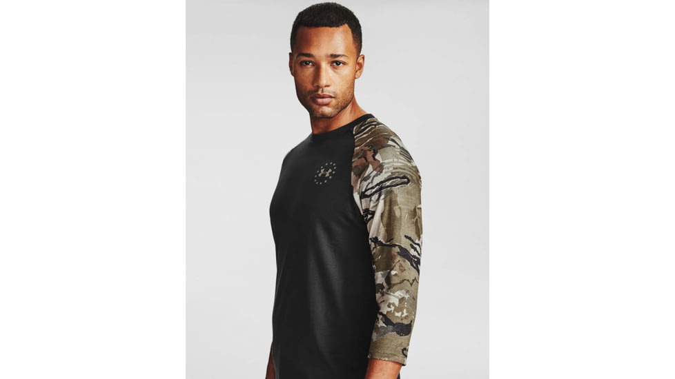 Under Armour Freedom Flag Utility T-Shirt - Mens, Black, Small, 1358292001SM