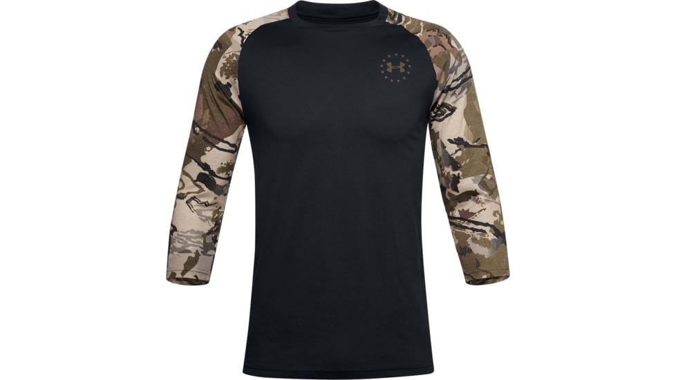 Under Armour Freedom Flag Utility T-Shirt - Mens, Black, Small, 1358292001SM