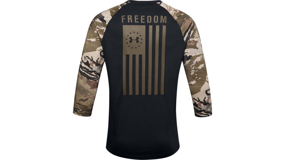 Under Armour Freedom Flag Utility T-Shirt - Mens, Black, Small, 1358292001SM
