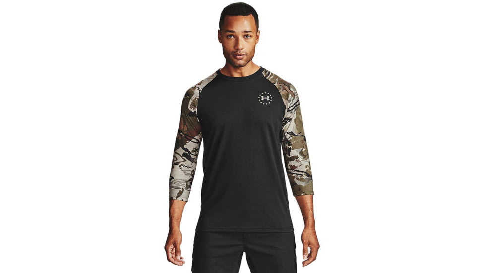 Under Armour Freedom Flag Utility T-Shirt - Mens, Black, Small, 1358292001SM