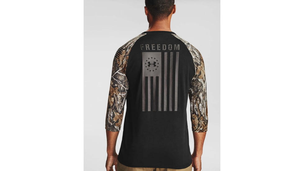 Under Armour Freedom Flag Utility T-Shirt - Mens, Maverick Brown, Medium, 1358292002MD