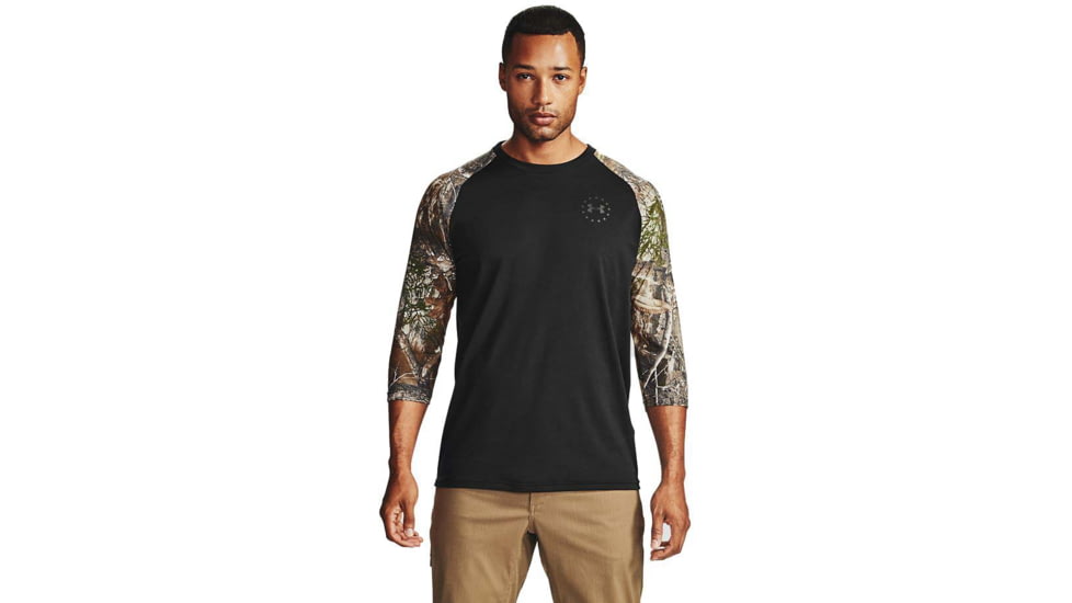 Under Armour Freedom Flag Utility T-Shirt - Mens, Maverick Brown, Medium, 1358292002MD