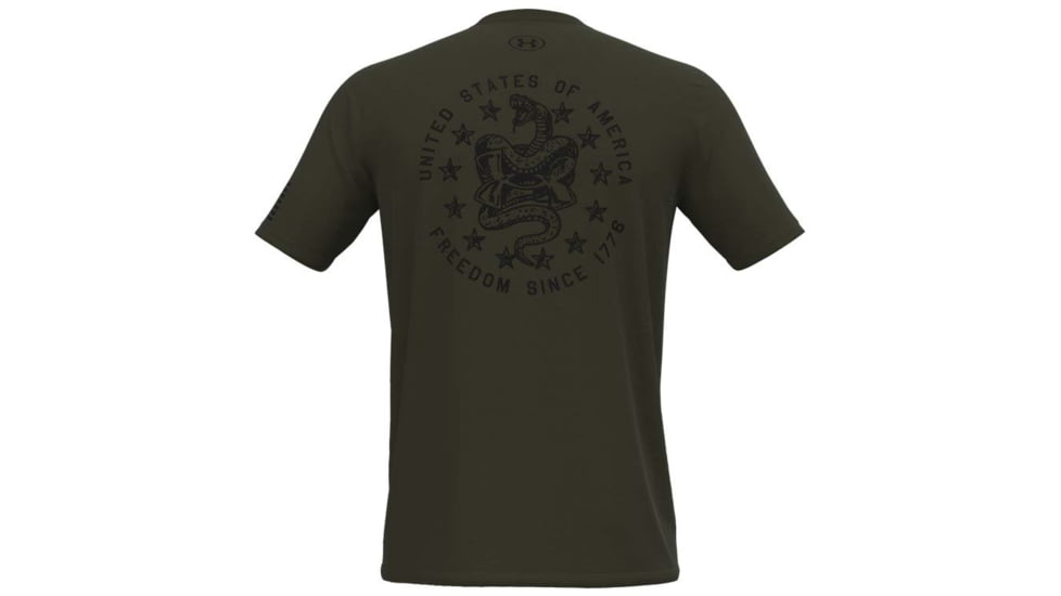 Under Armour Freedom Snake T-Shirt - Mens, Marine OD Green, Large, 1362050390LG