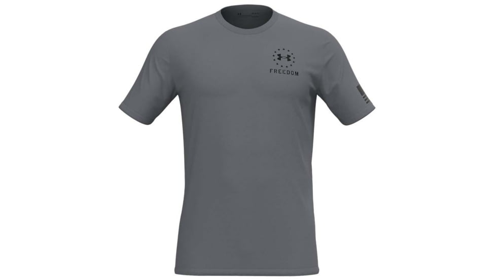 Under Armour Freedom Snake T-Shirt - Mens, Steel, Large, 1362050036LG