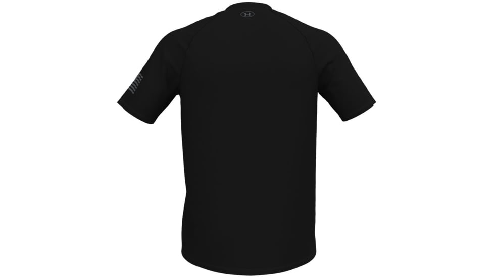 Under Armour Freedom Tech Short Sleeve T-Shirt - Mens, Black / Pitch Gray, Medium, 1369468001MD
