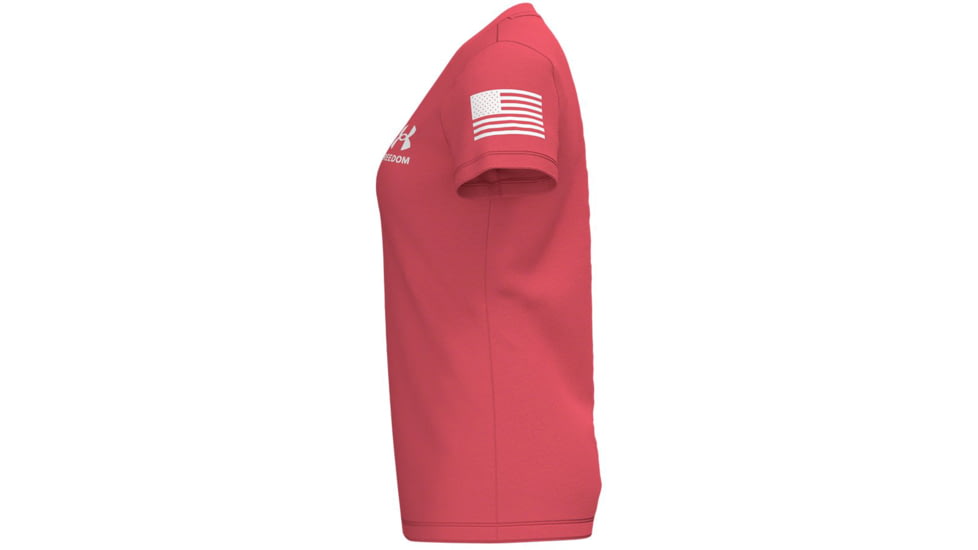 Under Armour Freedom Tech V-Neck Short Sleeve T-Shirt - Women's, Extra Small, Brilliance, 1369471819XS