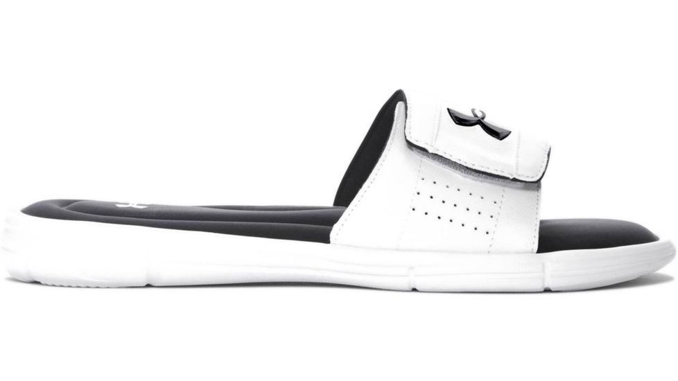 Under Armour Ignite V SL - Mens, White//Black, 14, 1287318-100-14