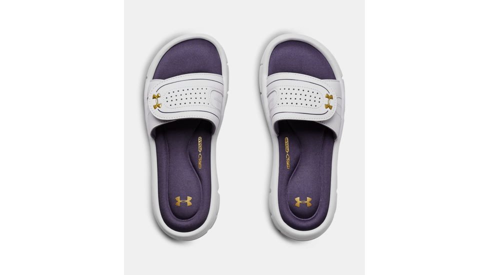 Under Armour Ignite VIII SL - Women's, Purple Luxe/White/Metallic Gold, 10, 1287319-500-10