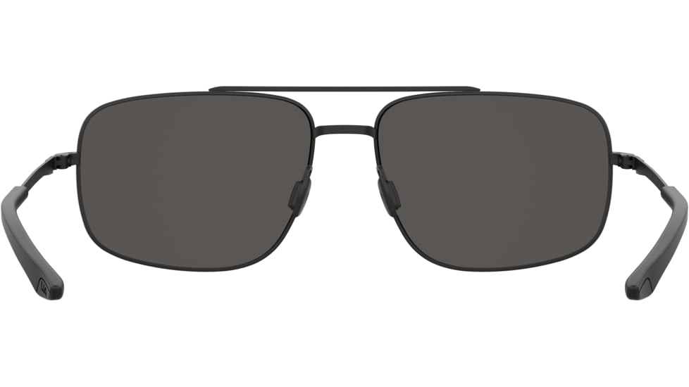 Under Armour Impulse Sunglasses with Matte Black Frame and Grey Polarized Lens, Medium, UA0015GS 003-M9