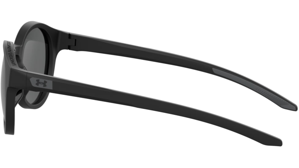 Under Armour Infinity Sunglasses with Matte Black Frame and Grey/Blue Lens, Medium, UA0006S 003-IR