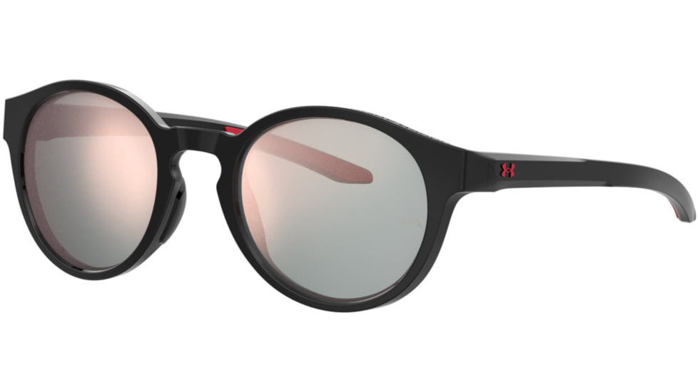 Under Armour Infinity Sunglasses with Matte Black Frame and Rose Gold Mirror Lens, Medium, UA0006S 3H2-0J