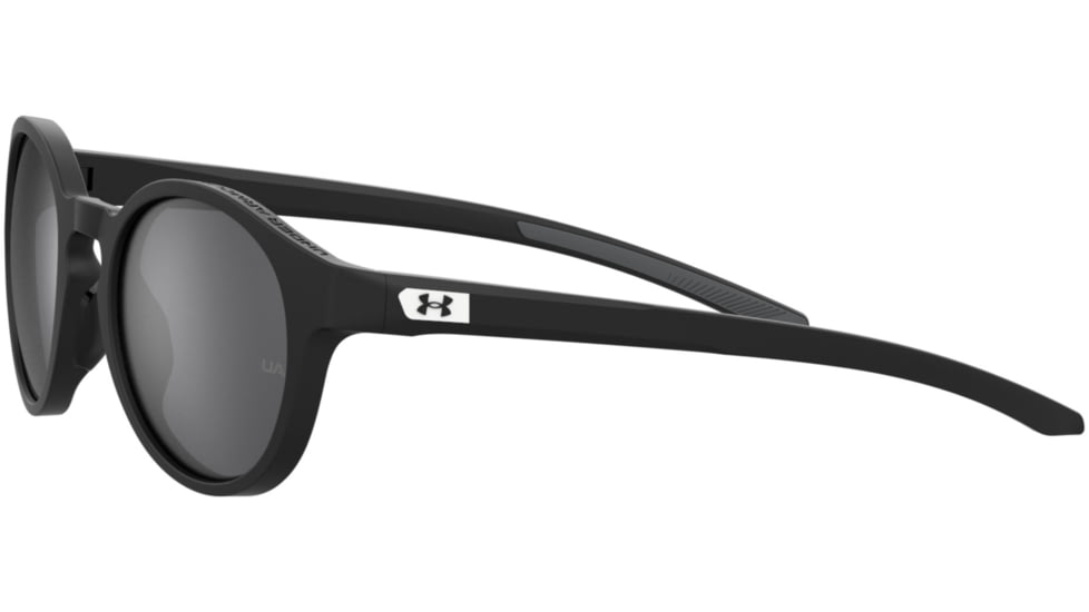 Under Armour Infinity Sunglasses with Matte Black/Grey Frame and Silver Mirror Lens, Medium, UA0006S 124-T4