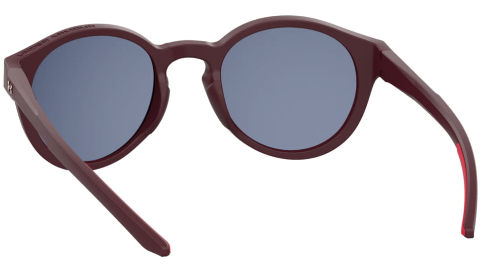 Under Armour Infinity Sunglasses with Matte Solid Cardinal Frame and Infrared to Grey Mirror Lens, Medium, UA0006S LHF-MI