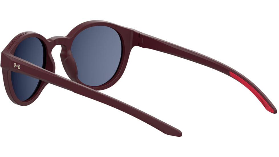 Under Armour Infinity Sunglasses with Matte Solid Cardinal Frame and Infrared to Grey Mirror Lens, Medium, UA0006S LHF-MI