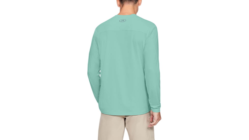 Under Armour Iso-Chill Shore Break Long Sleeve Shirt - Mens, Aqua Float, 3X-Large, 13511397913X