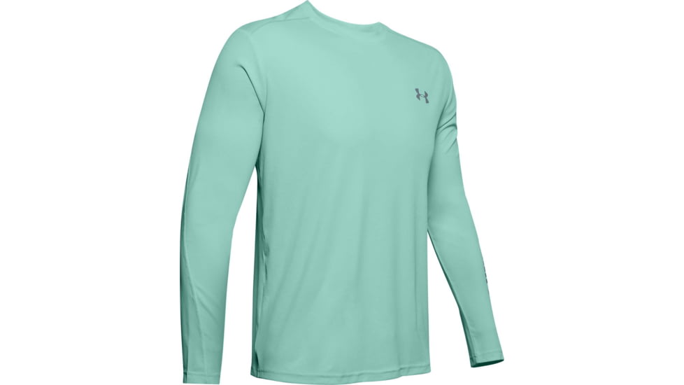Under Armour Iso-Chill Shore Break Long Sleeve Shirt - Mens, Aqua Float, 3X-Large, 13511397913X