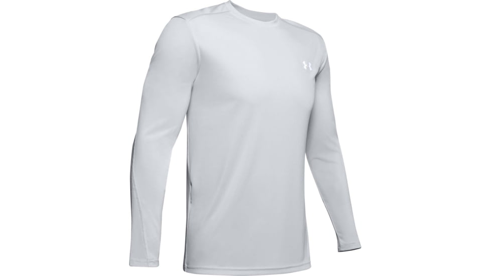 Under Armour Iso-Chill Shore Break Long Sleeve Shirt - Mens, Halo Gray, Large, 1351139014LG
